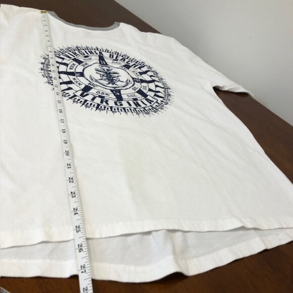 Virginia Beach Anchor Graphic Print Crew Neck T-Shirt Size L - Picture 7 of 11